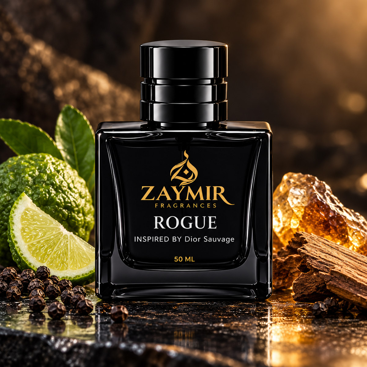 Zaymir Rogue Perfume 50ml - premium stone studio setting