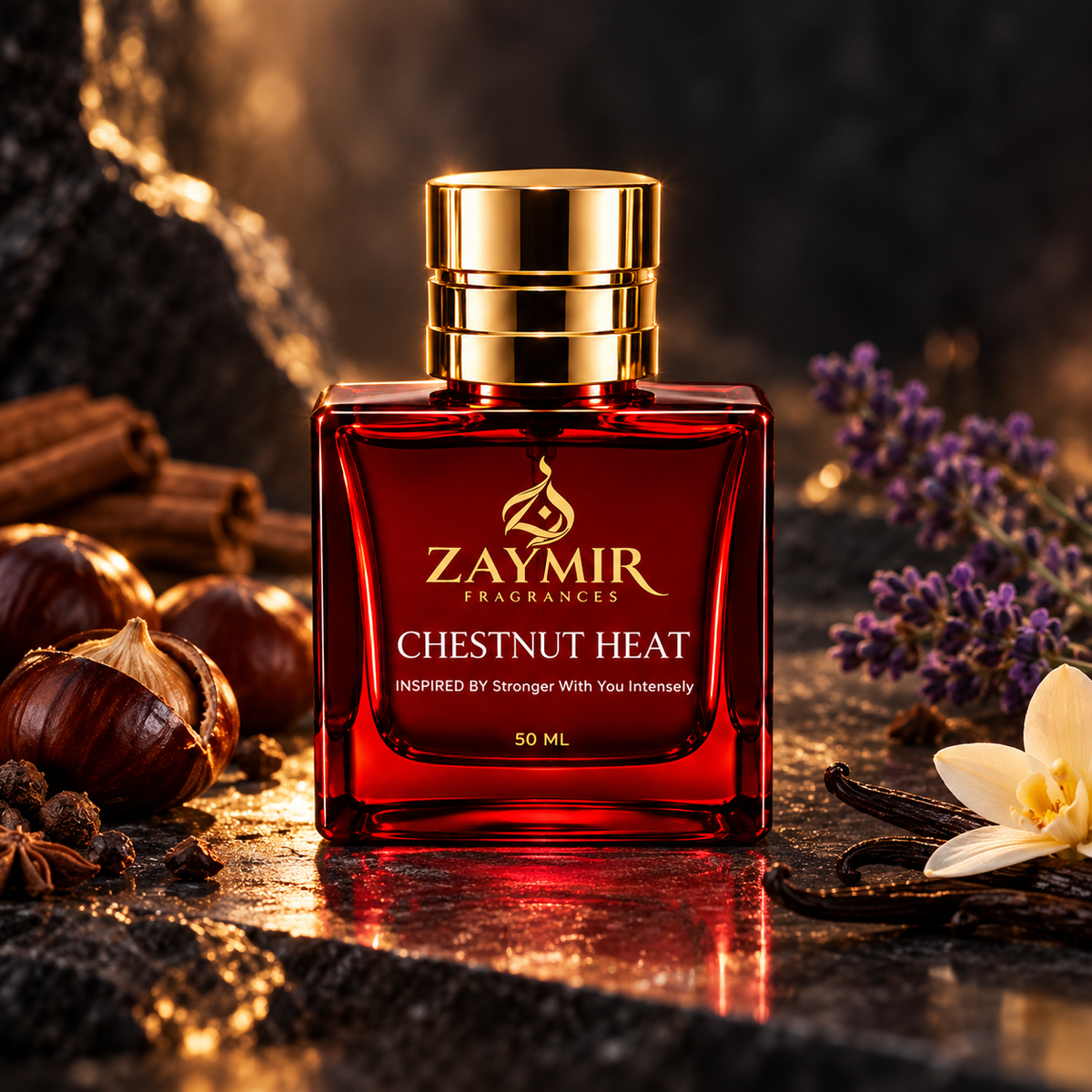 Zaymir Chestnut Heat Perfume 50ml - premium stone studio setting