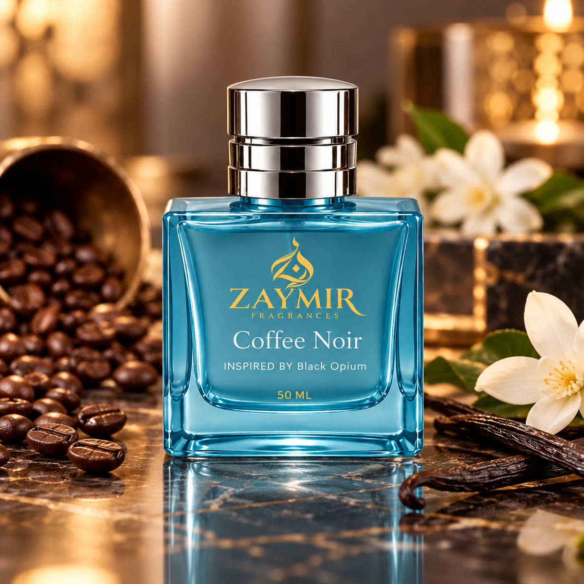 Zaymir Coffee Noir Perfume 50ml - premium stone studio setting