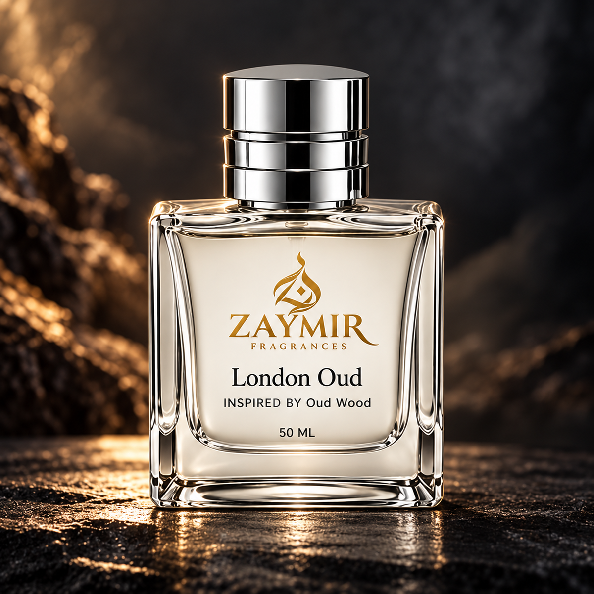 Zaymir London Oud Perfume 50ml - premium stone studio setting