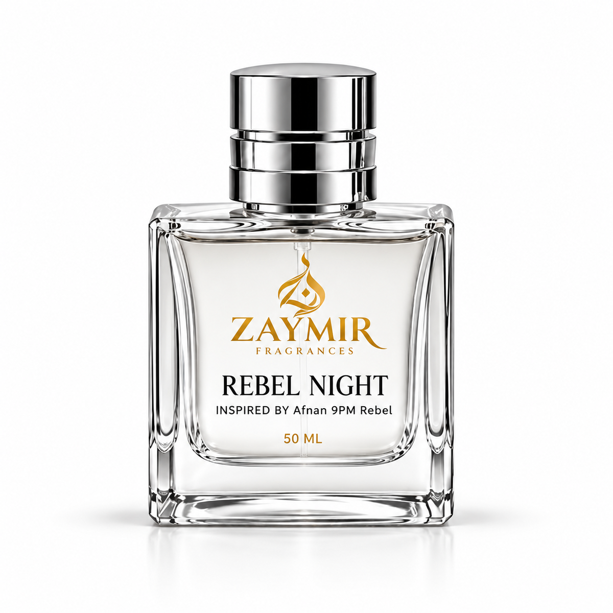 Zaymir Rebel Night Perfume 50ml - clean white background product hero