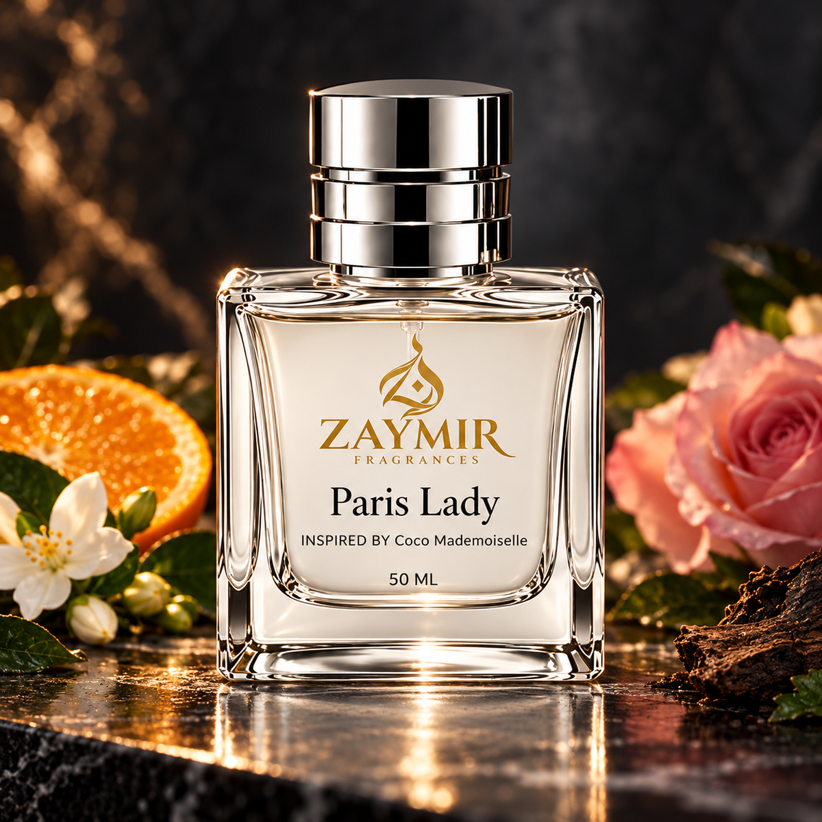 Zaymir Paris Lady Perfume 50ml - premium stone studio setting