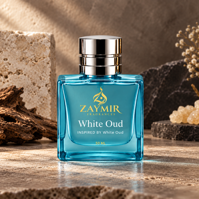 Zaymir White Oud Perfume 50ml - premium stone studio setting
