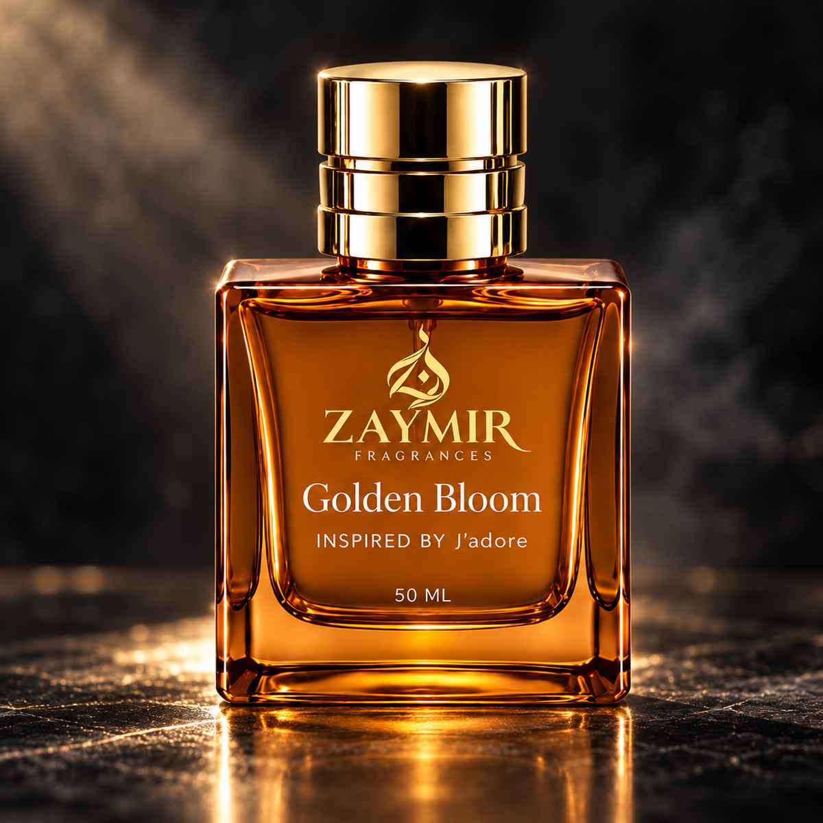 Zaymir Golden Bloom Perfume 50ml - premium stone studio setting